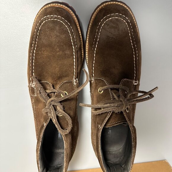 John Varvatos U.S.A. Mens Brown Suede Leather Lug Sole Eriksen Chukka Boots 9M - Picture 13 of 15